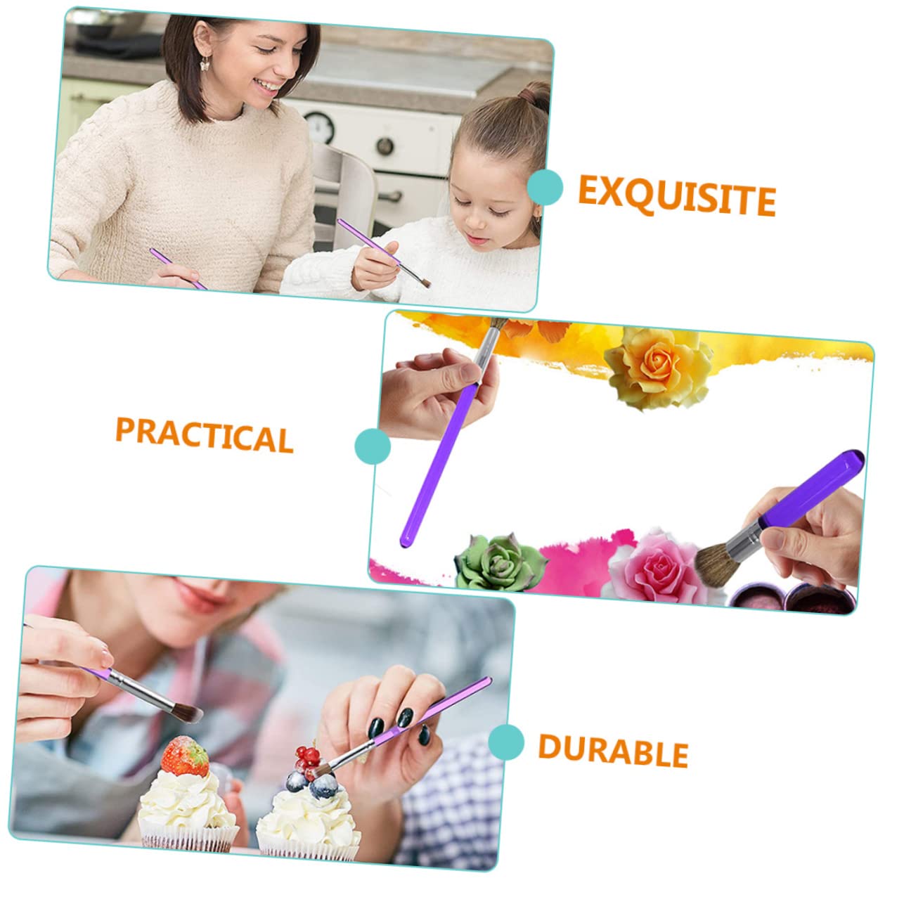 BESTonZON 40pièces Set De Pinceaux De Décoration De Gâteaux Outils Multifonctions Pour Pâtisserie Et Desserts Accessoires Pratiques Pour Création De Gâteaux Et Biscuits Fournitures