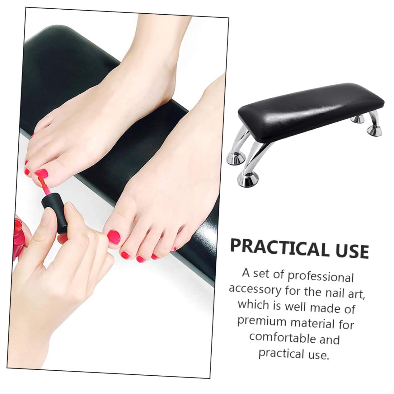 1pc Nail Art Hand Pillow Cushion Manicure Pillow Hand Rest for Manicure Rest Reusable Shaped Nail Hand Pillow Haves Polish Nails Soft Hand Pillow Microfiber Black