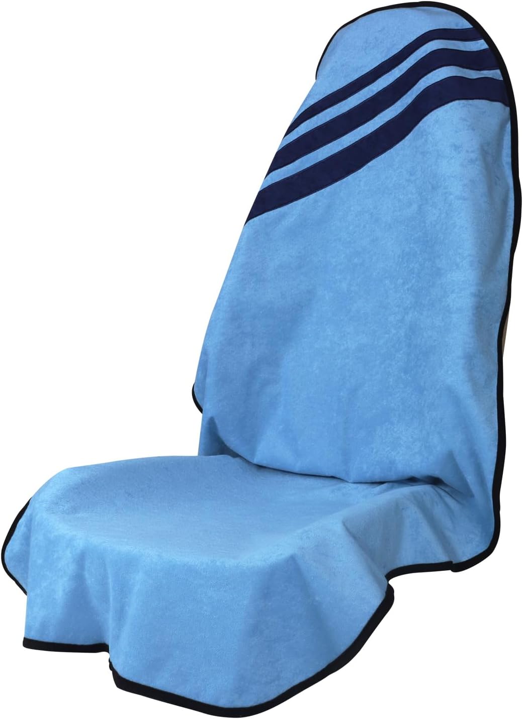 Sweat Towel Car Seat Cover Protector Front Seats for Gym Workout, Running, Swimming, Beach and Hiking, Waterproof Universal Seat Cover for Car, Trucks, Van & SUV (1, Sky Blue, Front)