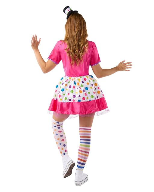 Foto 3 de 5 de Funidelia Disfraz de payasa para mujer, Circo, Incluye vestido, diadema y pajarita