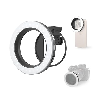 SmallRig Vibe P30 67mm Ring LED Video Light, Compact Bi-Color Light with High CRI ≥90, for 67mm Phone Mounts/Cases/Lenses, for Content Creation, Universal Threaded Filter Adapter Kit 5203 - Amazon product rated Grade A