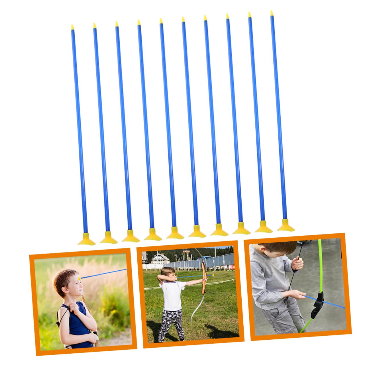 POPETPOP 10 Sztuk Sucker Arrow Przenośna Strzała Ćwiczenie Strzała Sportowa Treningowa Strzała Przyssawka Strzały Dla Dzieci Strzała Do Gry Bezpieczna Gra Strzała Zabawka Treningowa
