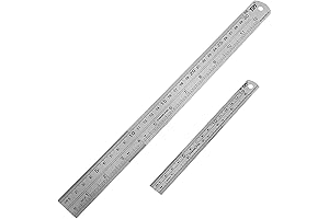 YYJ HOME Wooden Ruler with Inches and Centimeters