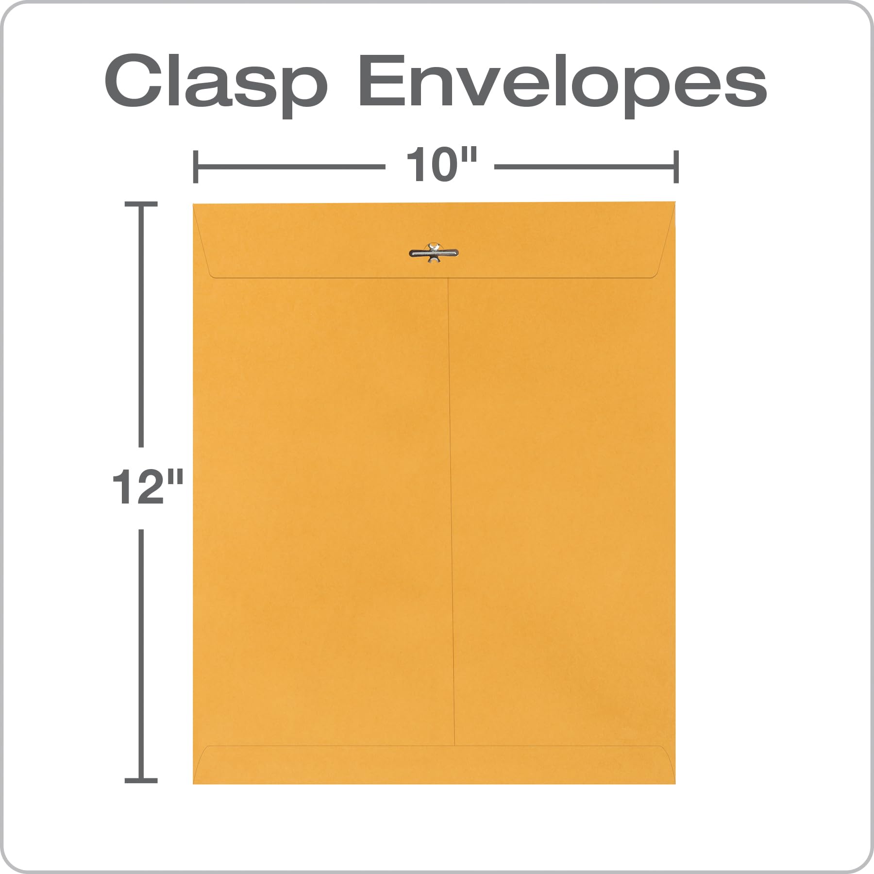 Quality Park 37895 wysokiej jakości klamry parkowe, 25 x 30 cm, 28 kg, brązowy kraft, 100 / pudełko
