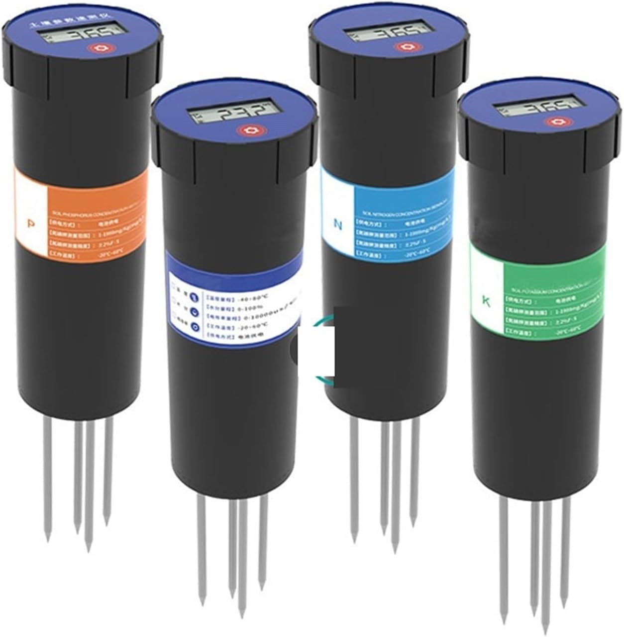 Display Soil Fertility Nutrient Analyzer Meter Tester Sensor Battery Power Supply(Moisture)