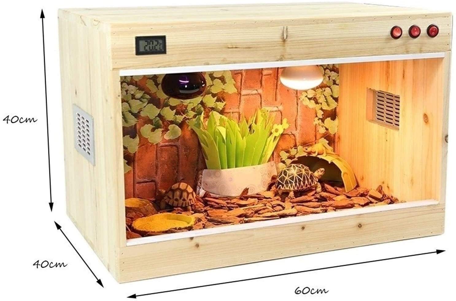 Artykuły dla zwierząt Zbiornik na płazy, Terrarium dla gadów biurowych, Pudełko do reprodukcji żywej żywności dla gadów, żółwi, Pudełko do hodowli gadów