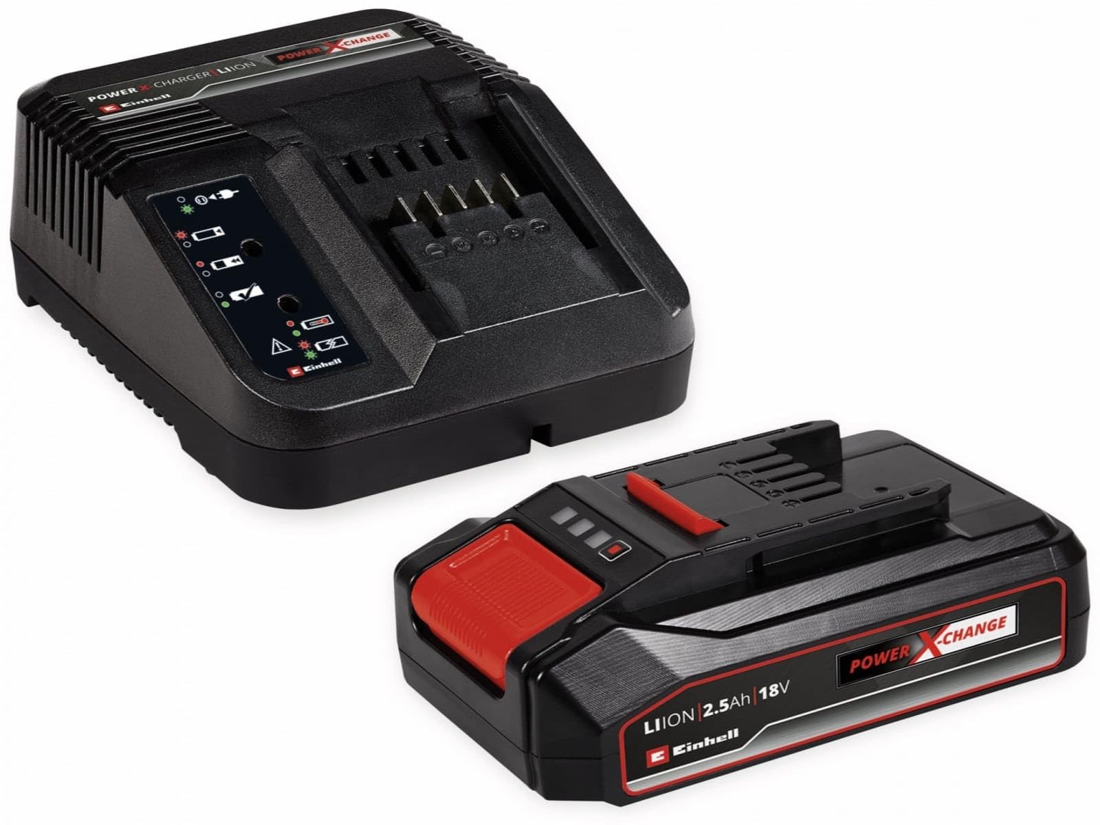 Einhell Power X-Change TE-SV 18 Li + 2,5Ah Starter-Kit 2347182 Akku-Handstaubsauger Beutellos, inkl. Akku