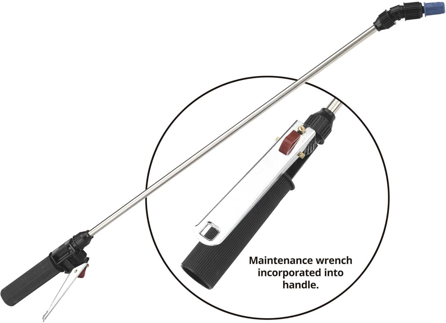 Jacto Backpack Sprayer Replacement Stainless Wand Assembly with Trigger Valve