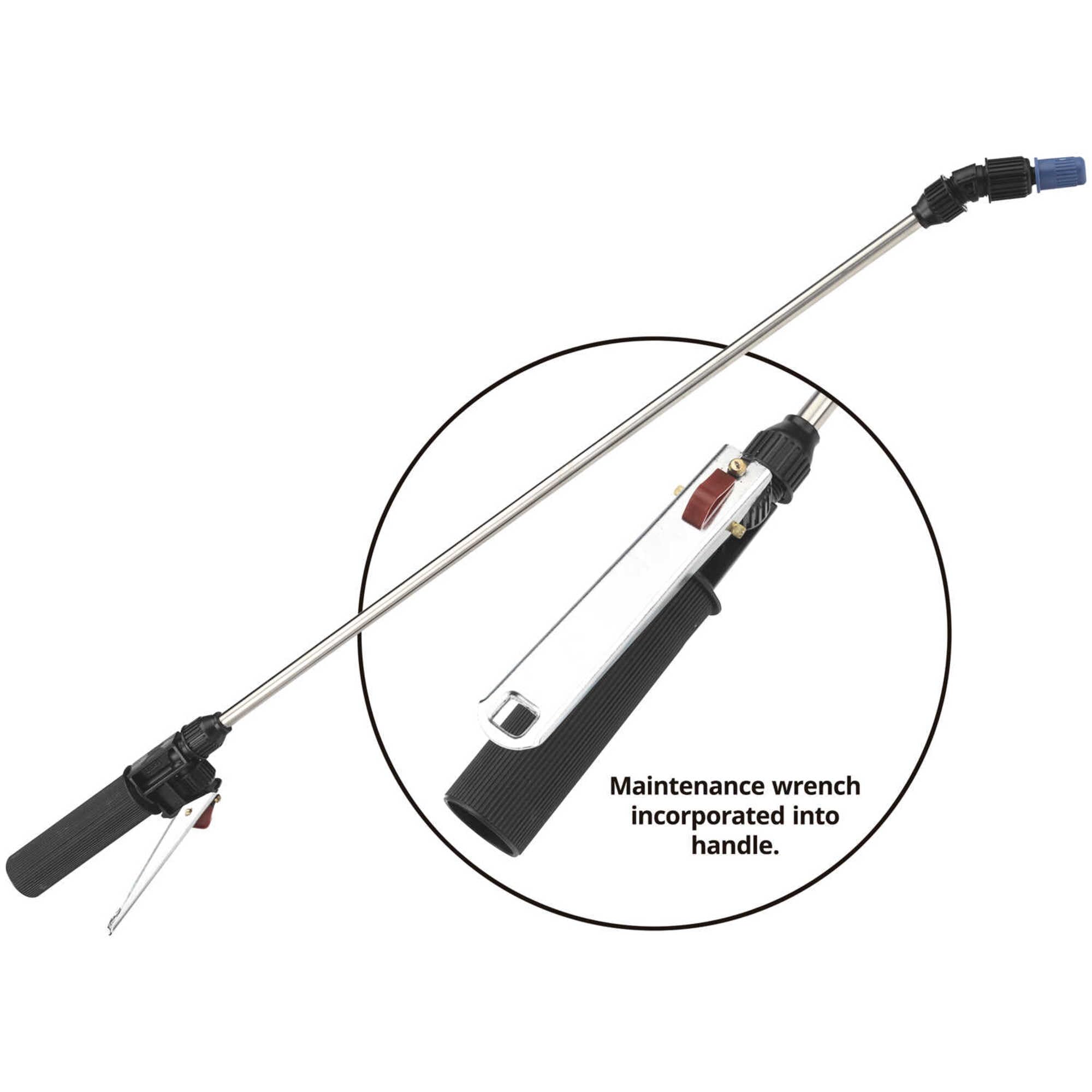 Jacto Backpack Sprayer Replacement Stainless Wand Assembly with Trigger Valve