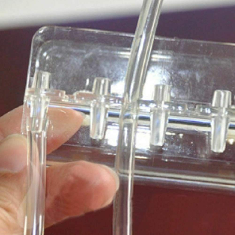 Supporto Per Tubi Acquario - 5 Fori, Trasparente, Fissaggio Sicuro - Foto 9