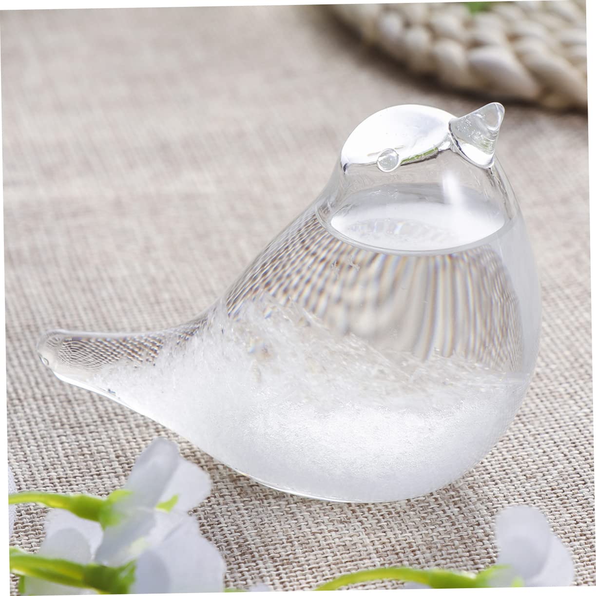 HOMSFOU 2st Glas Für Tischplatte Geschenk Schreibtischaufsatz Barometerglas Wettervorhersage Vogeldekor Auf Dem Tisch Sturmglas Sturmbarometer Wetterglas Wetterflasche Der Vogel
