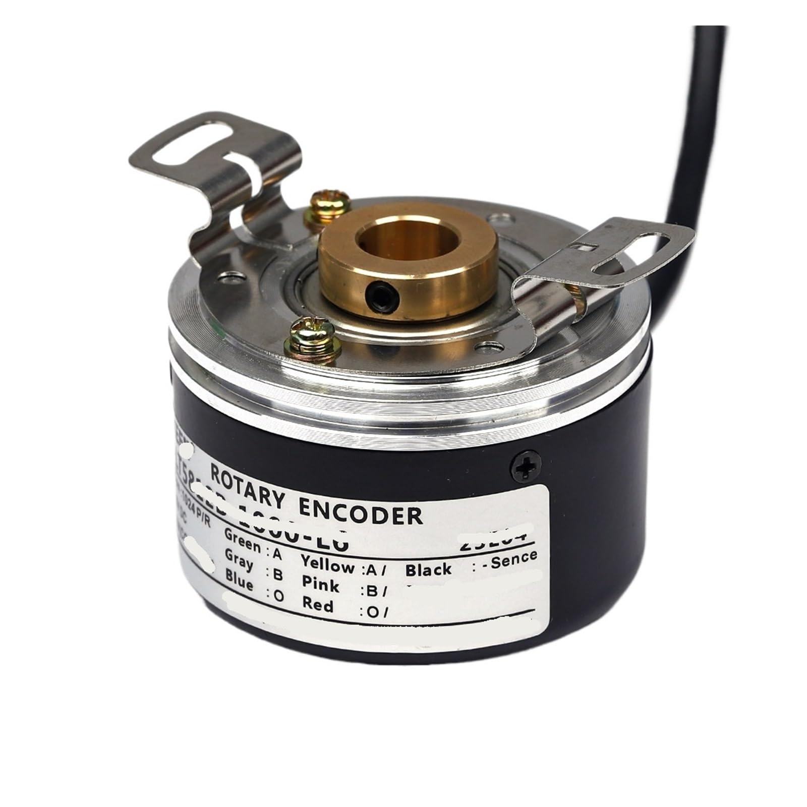 58 mm Inkrementaldrehgeber 15 Durchgangslochwelle Fotoelektrizität(5V Drive Output,500 PPR)