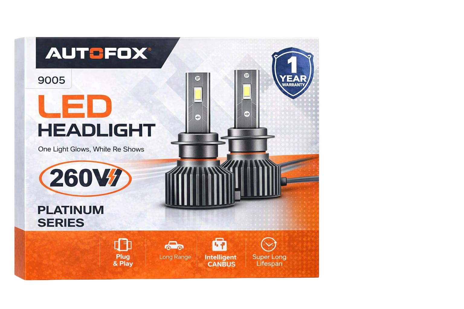 9005 LED Headlight Bulbs Platinum Series 260V | Plug & Play, Intelligent CANBUS, 1 Year Warranty-image-49