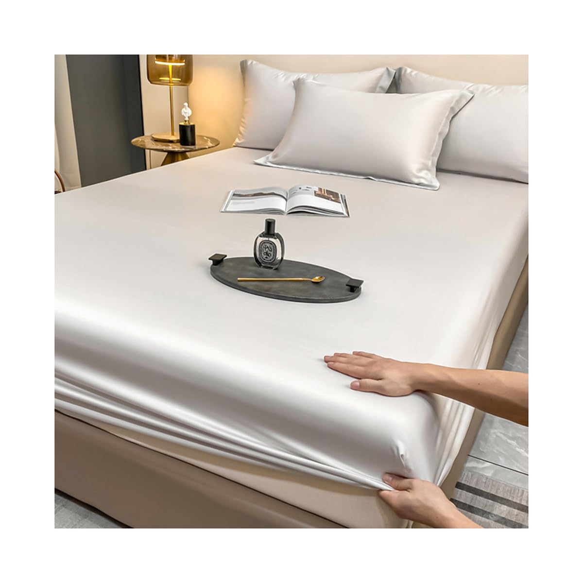 OBONG Premium Line Lenzuolo con Angoli in Jersey Lenzuola Extra Morbido