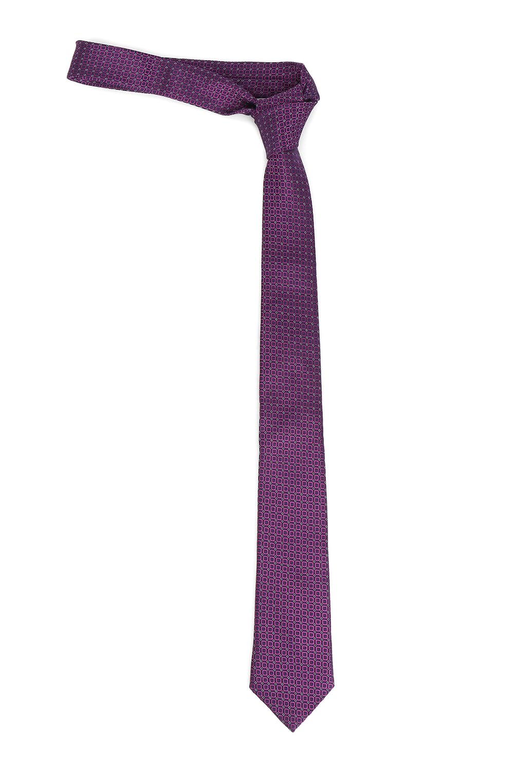 van heusen Men Purple Print Formal Tie-picture-22