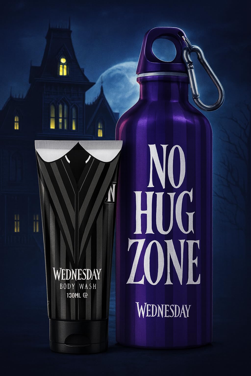 Corsair Toiletries Wednesday 150ml Body Wash & Water Bottle, Black, 150 ml - Image 4