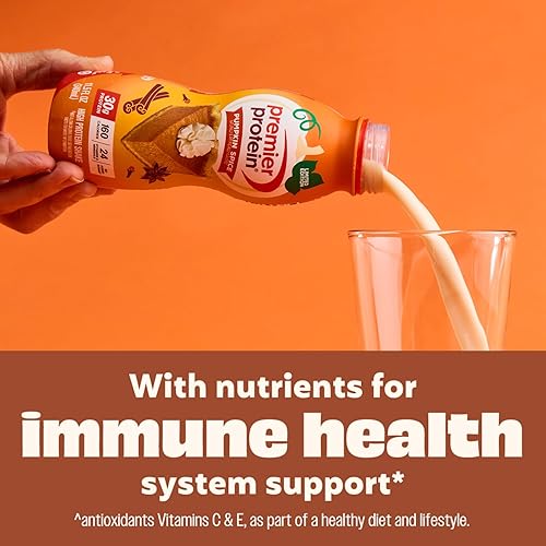 Miniatura 4 de Premier Protein Batido de proteína de Edición Limitada, 1.06 oz, 0.04 oz de azúcar, 24 vitaminas y minerales, apoya la salud inmunológica, especias
