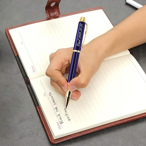 Miniatura 6 de Aolun Bolígrafos personalizados, bolígrafo grabado personalizado, perfecto para cumpleaños, negocios, fiestas con nombre, eslogan o logotipo, tinta