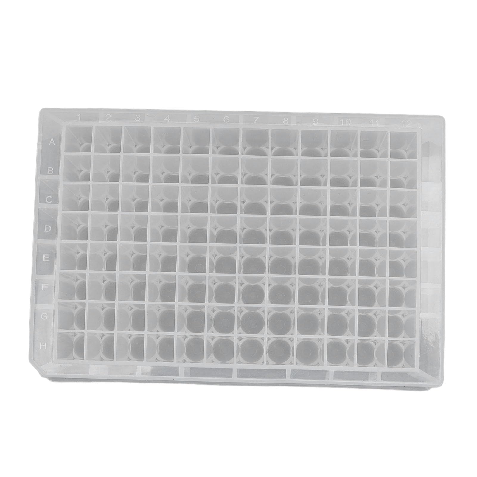 Placa de pozo profundo 96 pocillos 2,2 ml PP Plástico Microplacas de almacenamiento de laboratorio Material fuerte Construcción transparente Organización alfanumérica Resistente a
