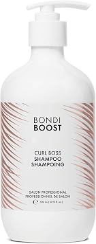 BondiBoost Curl Boss Defining Shampoo - Low Lather, Sulphate-Free Formula with Quinoa, vegetable squalane Sugarcane & Sunflower Seed Oil for Hydrated, Frizz-Free Curls - Vegan & Cruelty-Free, 300ml