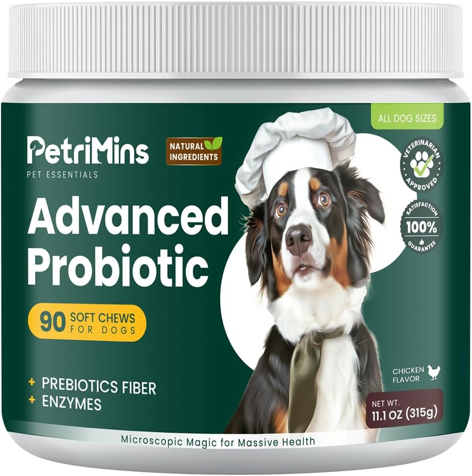 Advanced Probiotic for Dogs+PetriMins 23-in-1 Multivitamin for Dogs