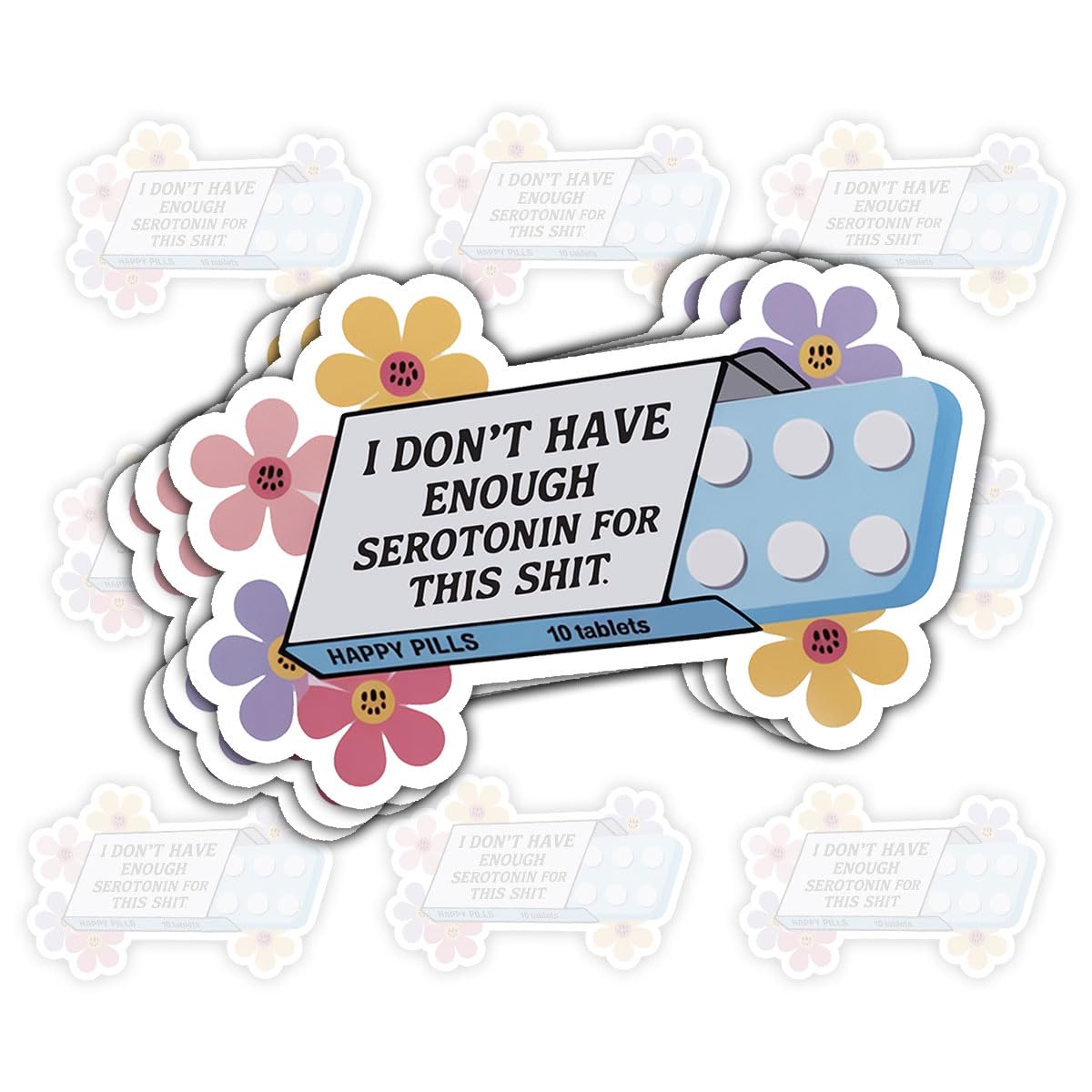 Autocollants humour santé mentale : Brisez les tabous avec ce lot de 3 stickers