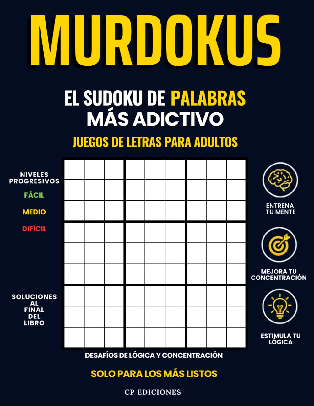 MURDOKUS: El Sudoku de Palabras Más Adictivo — Juegos de Letras para Adultos — Desafíos de Lógica y Concentración