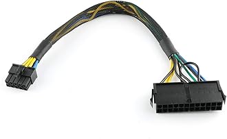 E-outstanding 24 Pin to 10 Pin ATX PSU Main Power Adapter Cable PC Power Supply Upgrade Manually Convert for PCs 30cm