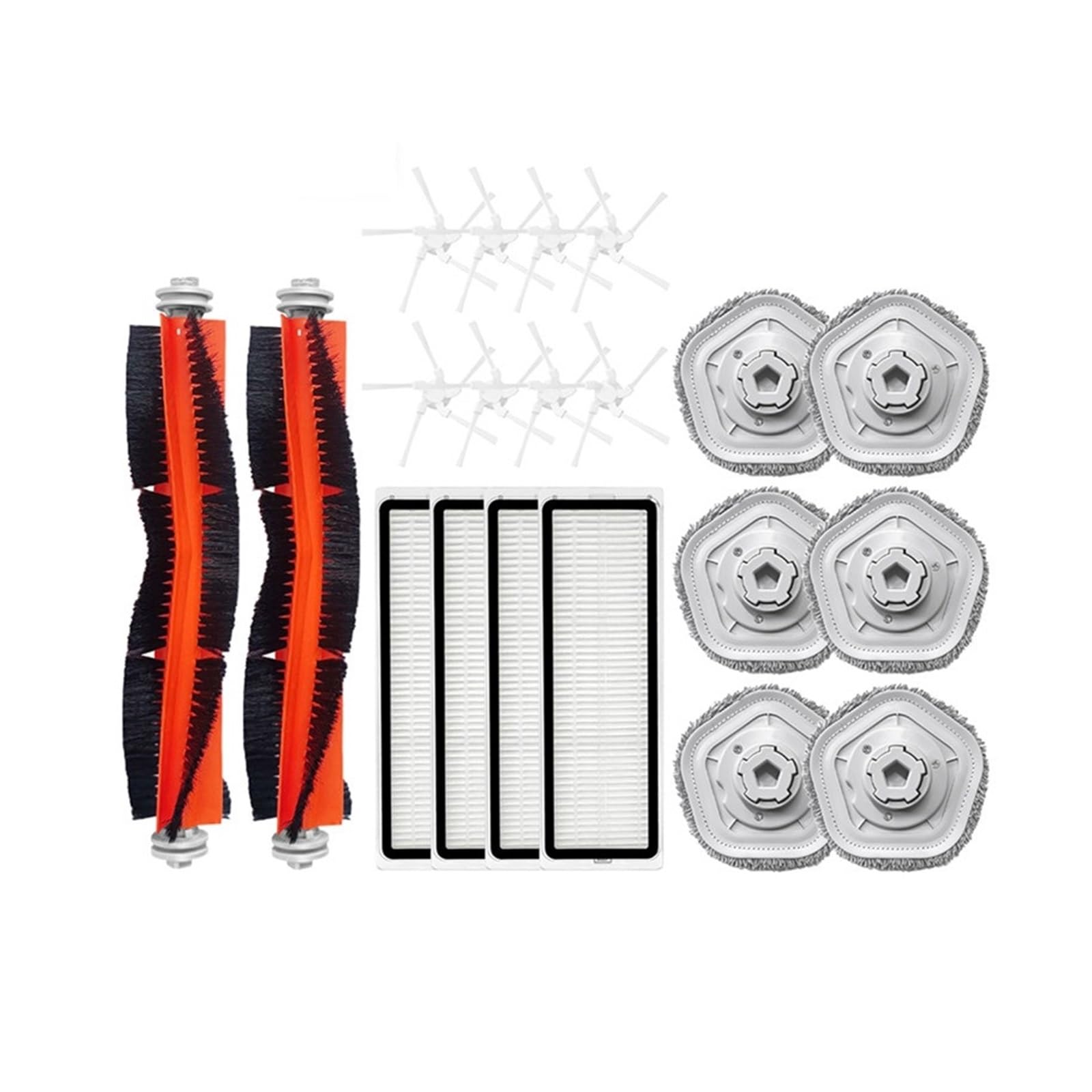 Kicici Compatible With Dreame Bot W10 / W10 PRO Accessories Robot Vacuum Cleaner HEPA Filter Main Side Brush Mop Cloth Pad Replacement Parts