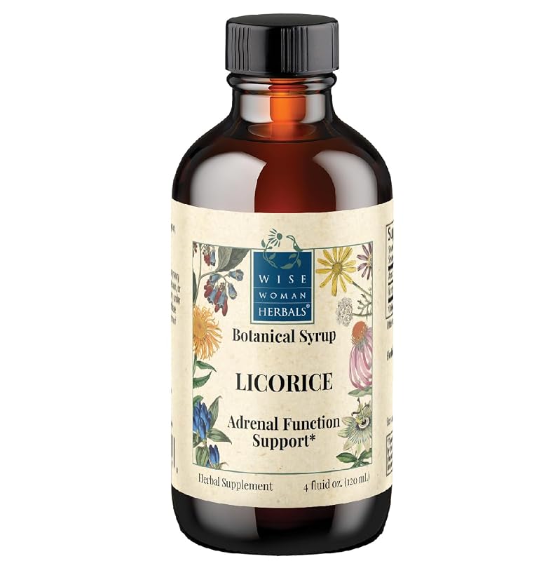 Wise Woman Herbals Xarope líquido de raiz de alcaçuz 4:1 120 mL