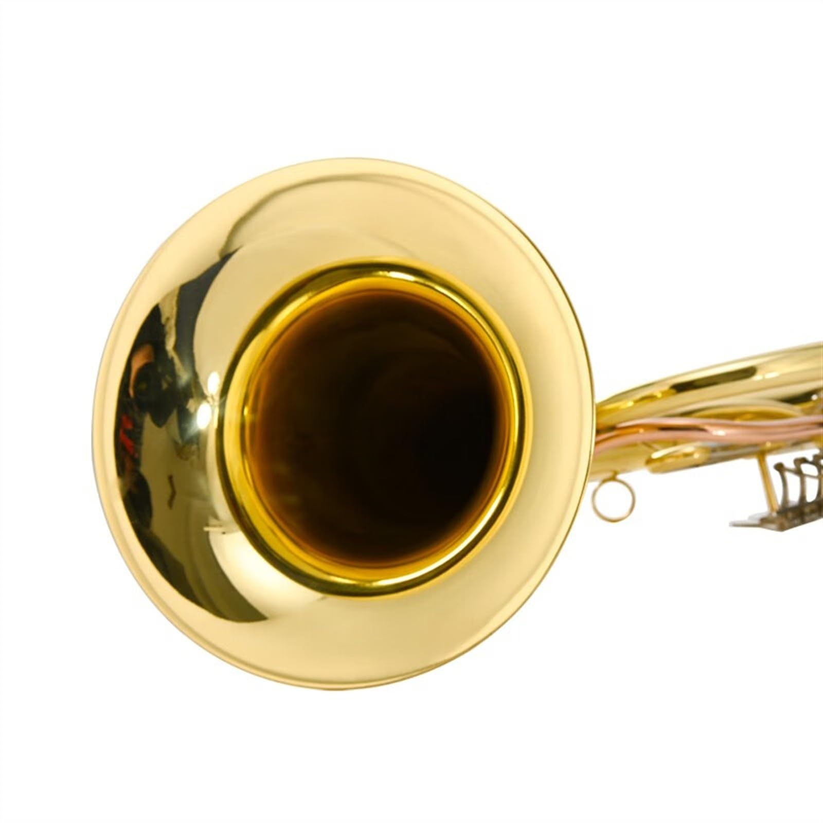 B-Dur-Euphonium-Instrument Mit Drei Flachen Tasten, Großes Hornband, Professionell Spielendes Euphonium Mit Zubehör Euphonium-Bausatz