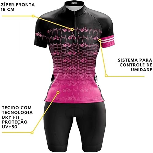 Miniatura 3 de Ciclismo Mujer Triatlón Manga Corta Skinsuit Verano Al Aire Libre Jersey Profesión Equipo Running Traje Maillot Ciclismo