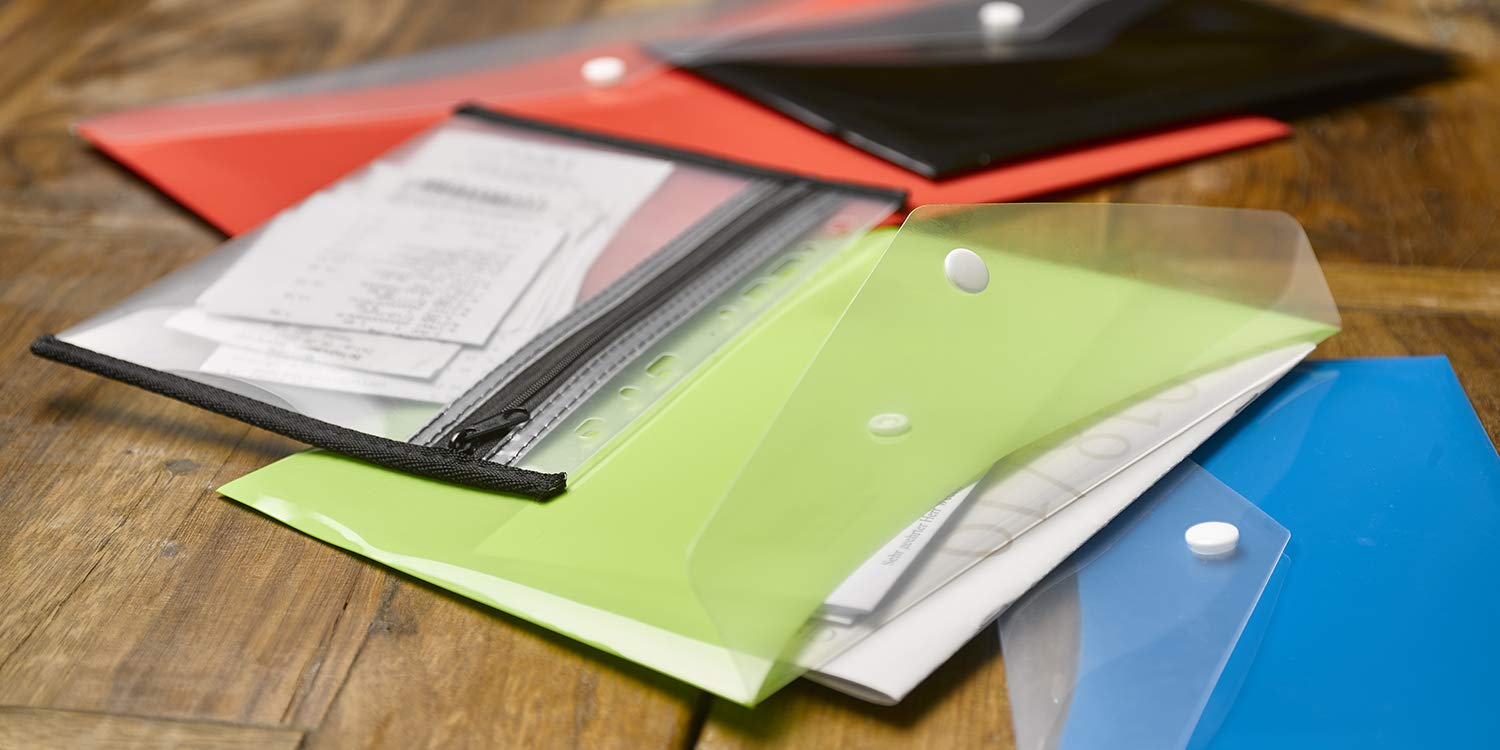 Veloflex velobag XXS Folder A5 Made of PP with Reinforced Textile Edges XS, A4 Black - Image 2