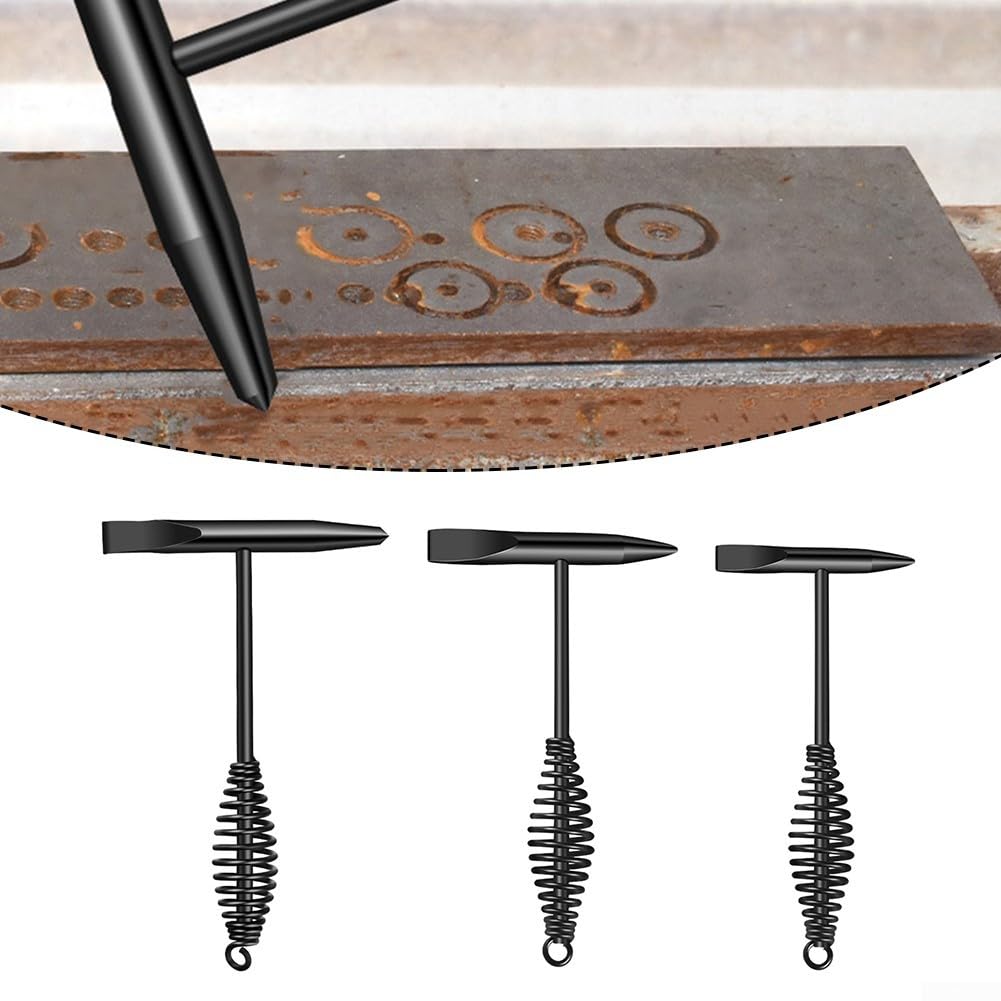 Efficiente martello per scorie di saldatura realizzato in acciaio ad alto tenore di carbonio per una maggiore durata (180 mm)
