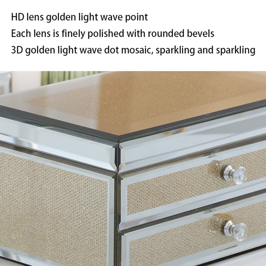 Pudełko Z Biżuterią Biżuteria Box Glass Jewelry Organizer, Eleganckie kolczyki Pierścienie Naszyjnik Przechowywania Case Display Pudełka Prezent Dla Kobiet Dziewczyn Etui Na Biżuterię(3-Tiers)