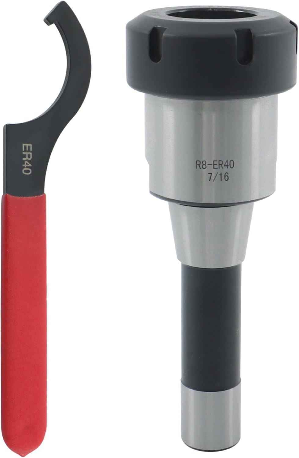 R8 Shank Er40 Collet Chuck 7/16''-20 Drawbar Thread With Chuck Wrench Cnc Tool Holder for Milling Machine Tool