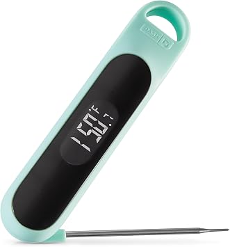 Dash Precision Quick-Read Thermometer - Meat Temperature Probe with LCD Display for Fast, Accurate Cooking and Baking - Water Resistant and Easy to Clean - Aqua