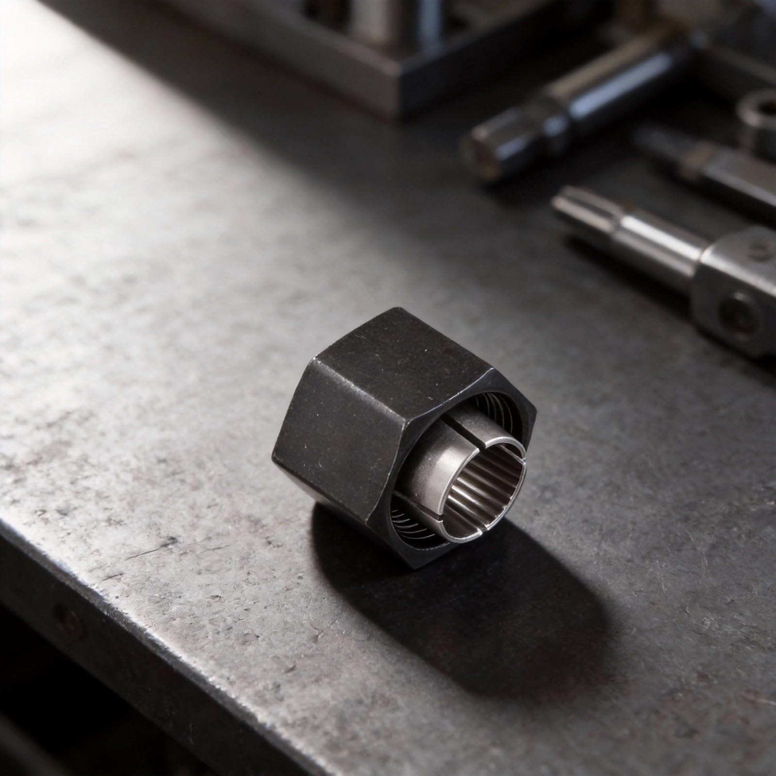 Pinza per fresatrice in metallo, 12 mm e 12,7 mm, per Dw616 Dw618 Dw621 Dw616m Dw618p e per Bosch 1617 1618 1613, accessorio per utensili per la lavorazione del legno, finitura nera, confezione da