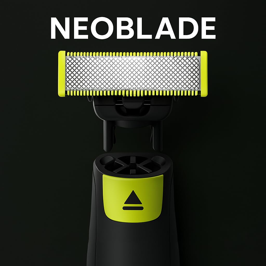 Lames de Remplacement OneBlade Compatible – NeoBlade® – Pack de 3 – Acier Inoxydable Haute Précision | Rasage Doux & Longue Durée