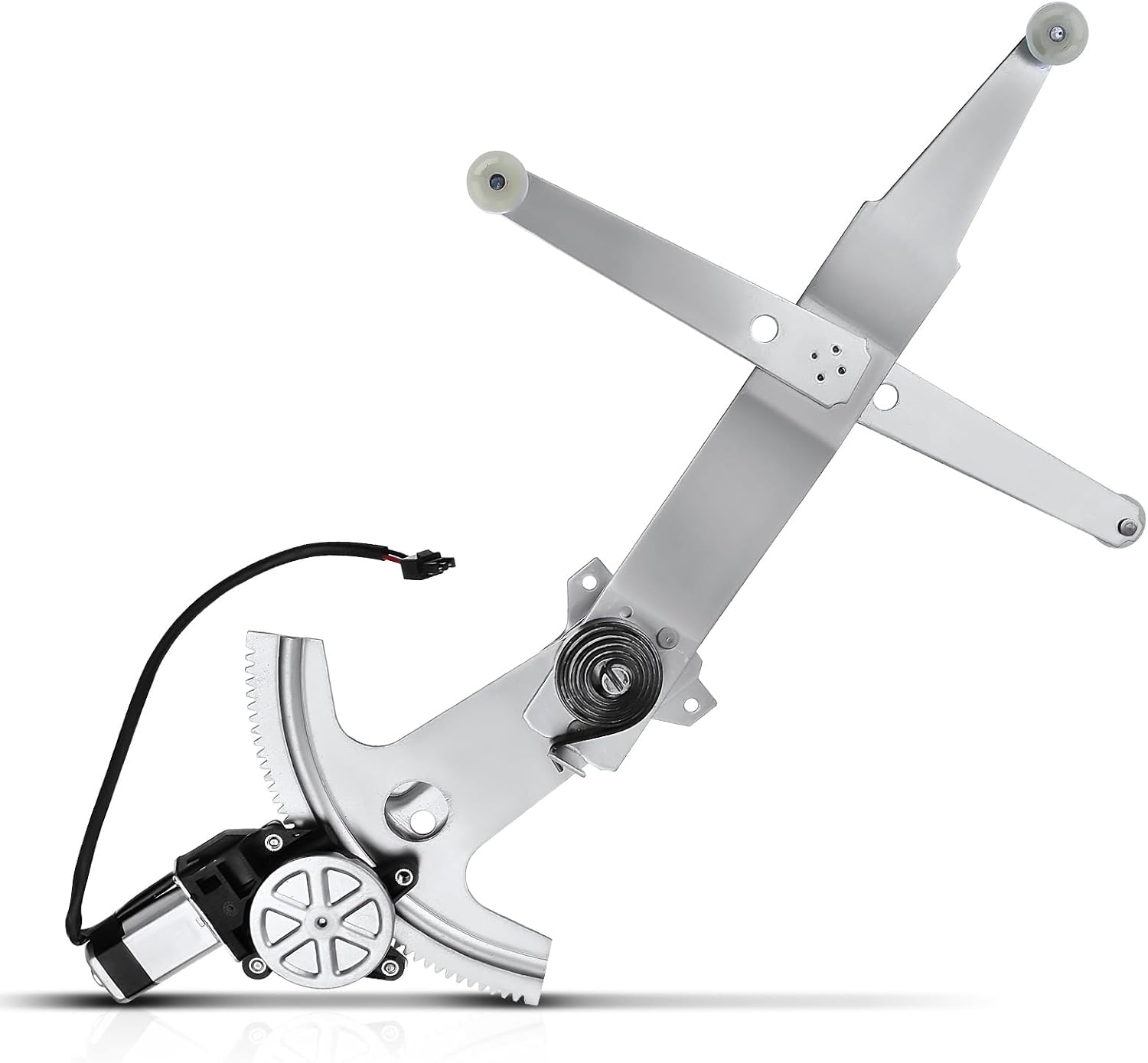 A-Premium Front Left Driver Side Power Window Regulator with 2-Pin Motor Compatible with Chevrolet Camaro 1993-2002 & Pontiac Firebird 1993-2002