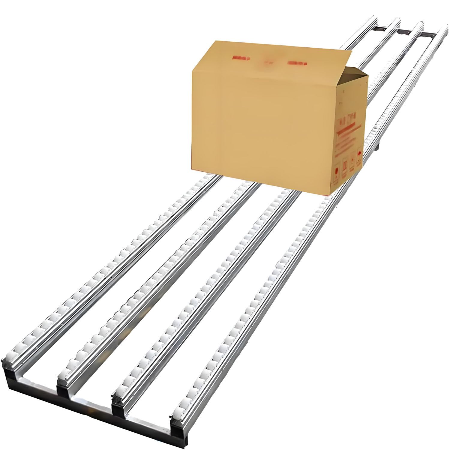Convoyeur à rouleaux portables et pliables pour le chargement