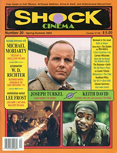 SHOCK CINEMA No 20 Spring Summer 2002 JOSEPH TURKEL: BLADE RUNNER, THE SHINING Lee Frost: Love Camp 7, Hot Spur, Race With The Devil DIANA RIGG'S THE DIADEM & MINI KILLERS Halls of Anger Paperback – January 1, 1996