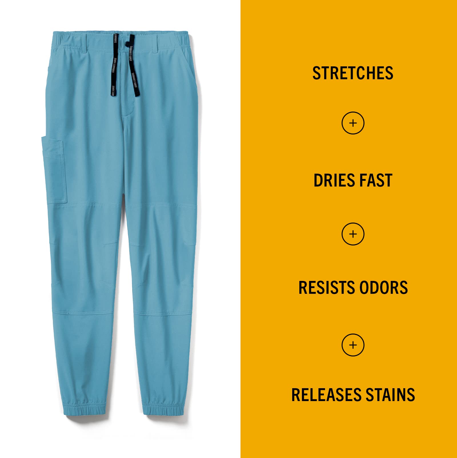 Carhartt Carhartt Męskie spodnie do biegania z mikro-ripstop, cargo - Medyczne spodnie do peelingu Mężczyźni