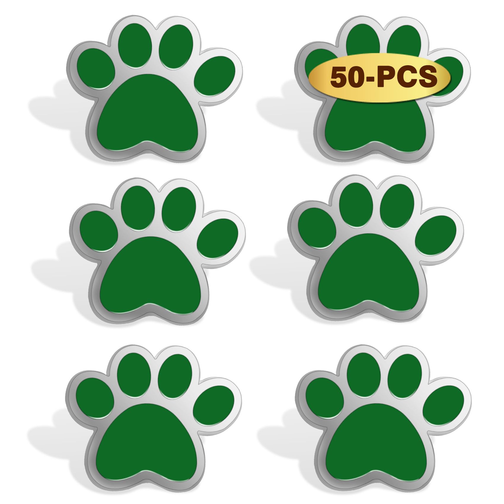 6/12/50/100Pcs Multiple Colour Paw Award Lapel Pin 1 “ -School Student Awards Mascot Brooch Animal Badge For Clothes Bags Hats