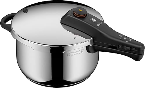 Miniatura 5 de WMF Olla a presión perfecta inducción 4,5 L, olla a presión, señal de cocción grande, 2 niveles de cocción, mango de tapa extraíble, acero