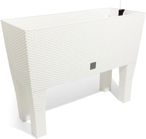 High Pot 30 l Prosperplast - etui High Plastik w kolorze białym, 46 (wysokie) x 60 (szerokość) x 25 (głębsza) CMs