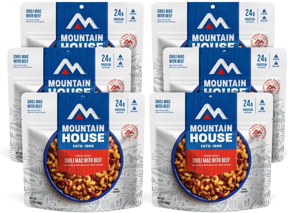 Chili Mac with Beef | Freeze Dried Backpacking & Camping Food | Survival & Emergency Food