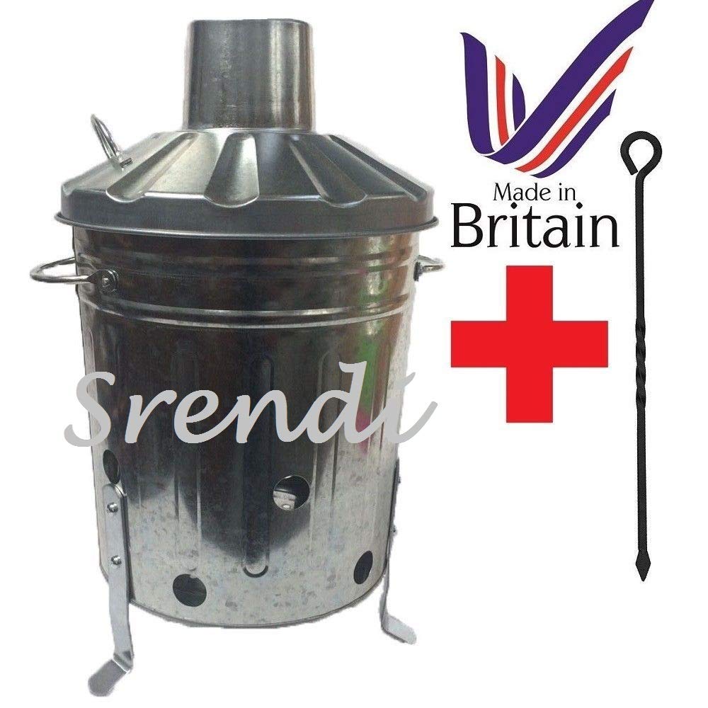 Buy Srendi® Small Medium Large 15L 60L 90L Litre Metal Galvanised