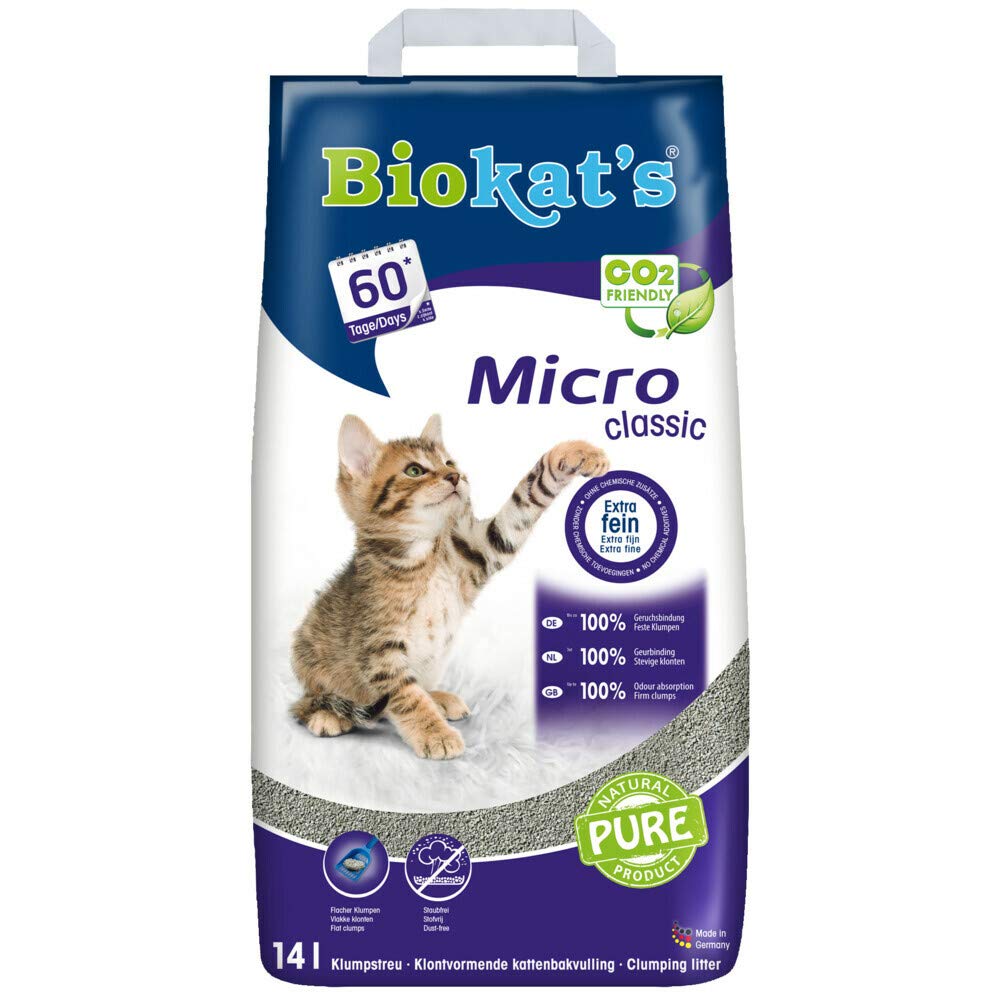 Gimborn Biokats Micro Classic für Katzen im Papiersack - Klumpstoff - 14 l