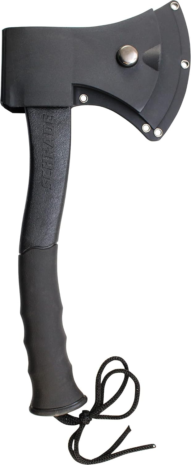 Schrade Delta Class Bedrock Axe with 3Cr13 Stainless Steel for Outdoor Survival
